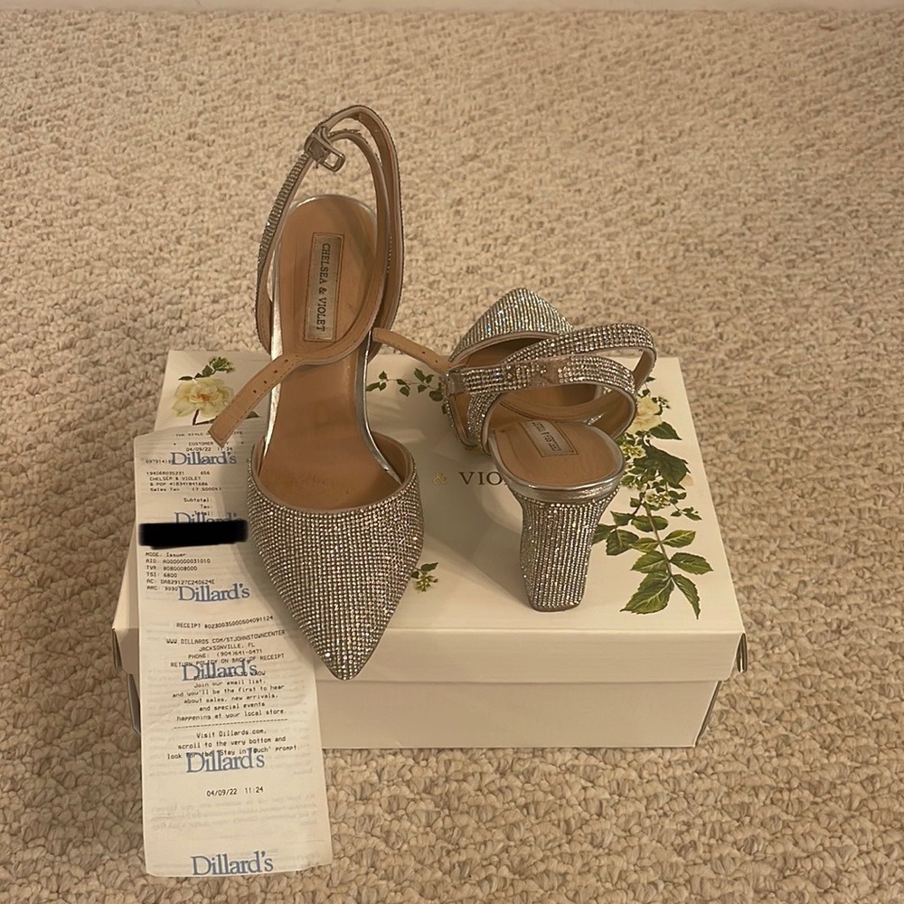 Chelsea & Violet CV-Mary Rhinestone heels